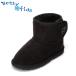 beti Kids Betty kids BK-850 Kids Kids ботинки мутон защищающий от холода нежный боа теплый теплый черный . покупка 