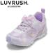  Kids спортивные туфли девочка спортивная обувь посещение школы посещение детского сада la brush LUVRUSHbai super Star ребенок обувь легкий бег ... лента оборка 2E лиловый LV1251 SALE