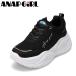  Anap девушка толщина низ спортивные туфли ANG-5005 Kids спортивные туфли low cut спортивные туфли спортивная обувь посещение школы физическая подготовка толщина низ Aurora Heart черный SALE
