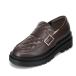  розовый Latte розовый Latte Junior manishuPNK-1820 Kids Loafer повседневная обувь Kids толщина низ ремень пряжка темно-коричневый . покупка SALE