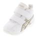  Asics sksk пинетки пара . добрый ребенок обувь GD Runner BABY средний cut 1144A004-100 звезда рисунок белый / золотистый, цвет шампанского 13.0cm~16.0cm