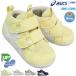  спортивные туфли Asics skskamyure First MS 1144A222 желтый серый бежевый темно-синий 12.5cm~13.5cm baby Kids ребенок обувь текстильная застёжка 