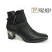 FIZZ REEN No.2503 elegant натуральная кожа ботинки бесплатная доставка [ чёрный гладкий ]
