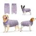 oUUoNNo. after wear dog therefore. restoration suit scratch . protection scratch lick prevention skin protection .... un- . hand . button type male female combined use (XS, purple. .)