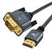 Thsucords compilation collection &amp; gilding HDMI - VGA cable 1M ( male - male ) 720P/1080P computer, desk top, laptop,PC, monitor, Pro jek