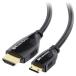 Cable Matters Mini HDMI кабель 15ft / 4.6m Mini HDMI HDMI изменение кабель 4K разрешение высокая скорость HDMI кабель Mini HDMI C модель HDMI A модель H