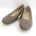  Muji Ryohin MUJI ворсистый плоская обувь / серый shu Brown / размер 24.5cm/ с биркой EJA14A3A женский мода б/у 