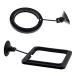 2 piece insertion feed diffusion prevention bait diffusion prevention ring bait round . square feeder cup . meal tool is dirty . not suction pad attaching aquarium aquarium breeding for ( black )