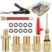  bicycle air pump adaptor .* rice * britain type brass conversion adaptor 19 piece set tire for valve(bulb) adaptor valve(bulb) adaptor ba Rune air needle bicycle for i