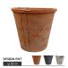  цветочный горшок модный керамика горшок MOSS pot KT101-200 7 номер (20cm) горшок низ дыра есть неглазурованный фарфор . горшок терракота красный черный 