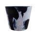  цветочный горшок модный легкий BLACKPOT черный pot MA113-100 3 номер (10cm) горшок низ дыра есть * нет простой стильный пластик белый черный серый 