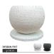  цветочный горшок модный керамика горшок Stone pot MM085-140 4.5 номер (14cm) горшок низ дыра есть поддонник имеется лампочка body type белый черный современный 