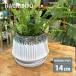  цветочный горшок модный керамика горшок fla старт m pot YD020-140 4.5 номер (14cm) горшок низ дыра есть поддонник имеется современный мир вкус круглый белый 