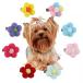 Hitasi pet hairpin dog cat for hair ornament for pets hair clip 8 pieces set hair ball hairpin for pets front . clip pretty flower attaching and detaching easy atmosphere ornament .