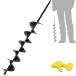 ̲TCBWFY 3x24 Inch Auger Drill Bit for Planting - Easy Planter Garden Auger - Bulb  Bedding Plant Augers - Post Hole Digger for 3/8H¹͢