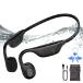 ̲Tonfarb MP3 Bone Conduction Headphones, Bluetooth Open Ear Wireless Swimming Earphones, Waterproof Headset Built-in Mic Sweat Resistan¹͢