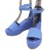  Hermes HERMES эспадрильи tivoliCA191098Z2011 35( примерно 22.5cm) женский Wedge подошва сандалии обувь голубой подлинный товар гарантия 