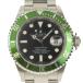 本物保証 美品 ロレックス ROLEX サブマリーナ グリーンベゼル ノンポリッシュ メンズ 腕時計 16610LV D番