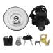 Б бесплатная доставка HONDA Honda Hornet 250 VTR25 специальный оригинальный сменный цилиндр замка сиденье блокировка крышка лючка бензобака запасной ключ имеется 4 позиций комплект 