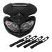 D Tracker KLX250 KDX KLX Acerbis бриллиант способ head обтекатель фар черный установка резинка 4шт.@ имеется маска ремонт замена ремонт 