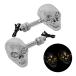  Skull LED указатель поворота металлизированный янтарь люминесценция M10 мотоцикл череп custom украшать аксессуары детали .. свет american 