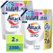  attack ZERO одежда из стирка . до attack ZERO жидкий исторический пик. дезодорация .... для 2300g x2 пакет 