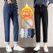  Denim брюки женский джинсы обратная сторона ворсистый обратная сторона боа теплый осень-зима . хлеб толстый G хлеб низ прекрасный ножек ножек длина теплоизоляция . способ модный casual . покупка 