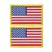 Shiseikokusai アメリカ 国旗ワッペン 国旗エンブレム 刺繍ワッペン 8cm×5cm 刺繍 腕章 星条旗 サバゲーミリタリーパッ