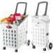  покупка Cart складной портативный большая вместимость 75L 360° прокрутить вращение колесо покупка Carry покупки покупка еда стоимость товар транспортировка путешествие перемещение для 