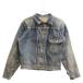 Levi's Levi's 40s VINTAGE 506XX 1st one side tab needle ..sinchi back tab stamp leather patch Denim jacket indigo blue 