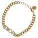 DIOR Dior DIO(R)EVOLUTION B1506DVOCY Dio Revolution Logo стразы браслет Gold 