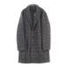NO BRAND No-brand COMME CA COMMUNE 18AW хвост . melt n в клетку Пальто Честерфилд Brown 51-02WI03