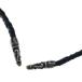 CHROME HEARTS Chrome Hearts LEATHER BRAID прокрутить кожа лезвие колье черный / серебряный 
