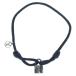 LOUIS VUITTON Louis Vuitton латунь re серебряный блокировка itoAg925 серебряный / черный Q05173