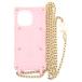 LOUIS VUITTON Louis Vuitton li багажник IPHONE 14 PRO мобильный кейс смартфон покрытие цепь розовый M82082
