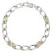 TIFFANY &amp; Co. Tiffany Figaro цепь браслет серебряный × желтое золото Sv925/Au750