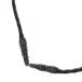 CHROME HEARTS Chrome Hearts LEATHER BRAID прокрутить кожа лезвие черный / серебряный 