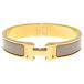 HERMES Hermes Click H Bracelet клик H браслет Gold / бежевый 