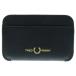 FRED PERRY Fred Perry BOX GENUINE LEATHER CORDHORDER кожа карта держатель черный 