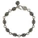 CHROME HEARTS Chrome Hearts NO2 BALL #2 Cross мяч браслет серебряный BCA176