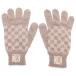 LOUIS VUITTON Louis Vuitton Damier шерсть перчатка перчатки Brown 