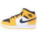 NIKE Nike GS AIR JORDAN 1 MID TAXI 554725-701 воздушный Jordan 1 такси mid cut спортивные туфли US4Y/23.0cm белый / желтый 
