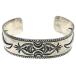 VINTAGE Vintage NAVAJO Navajo штамп Work браслет серебряный 