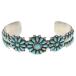  индеец ювелирные изделия ZUNI Irene Paylusizni группа I Lee mpe il si бирюзовый cluster браслет браслет серебряный / бирюзовый 