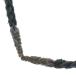 CHROME HEARTS Chrome Hearts LEATHER BRAID SCROLL колье кожа Blade колье черный / серебряный 