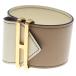 HERMES Hermes Elan vo- Swift Gold металлические принадлежности браслет браслет U печать Brown / белый 