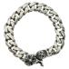 CHROME HEARTS Chrome Hearts CLSC CHN LNK SML Classic ссылка маленький зажим браслет 18 ссылка серебряный 