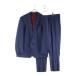 MESSINI выставить костюм шерсть 2B tailored jacket слаксы брюки темно-синий B320-11