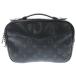 LOUIS VUITTON Louis Vuitton монограмма Eclipse bam сумка PVC кожа сумка-пояс сумка "body" M42906 IC модель черный 