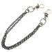 CHROME HEARTS Chrome Hearts DBL PAPER CHAIN 2 зажим двойной Short бумага цепь серебряный цепочка для бумажника 